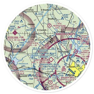 Terra B & B Airport (ME35) VFR Sectional Sticker (30 mile)