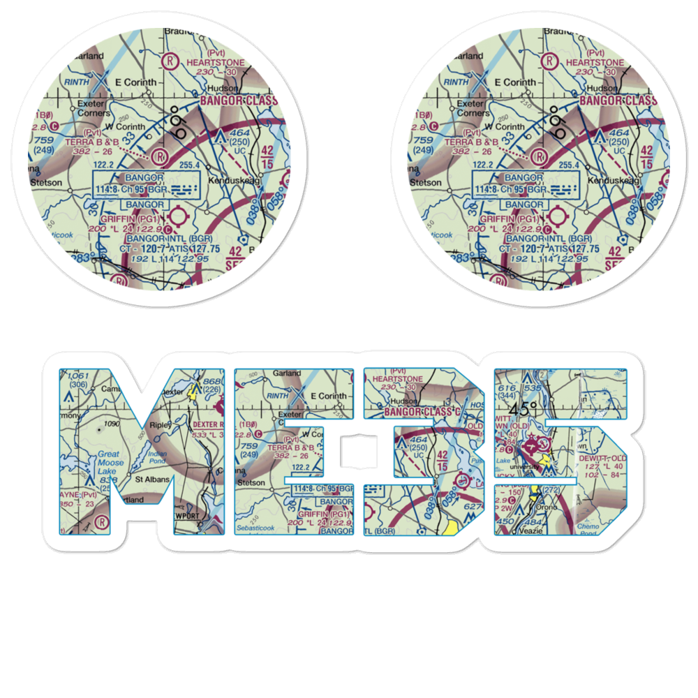 Terra B & B Airport (ME35) VFR Sectional Sticker Pack 