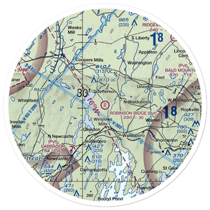 Robinson Ridge Field (ME34) VFR Sectional Sticker (30 mile)