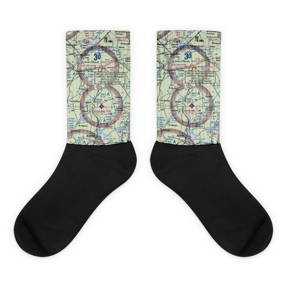 Ruby Field (ME32) VFR Sectional Socks 