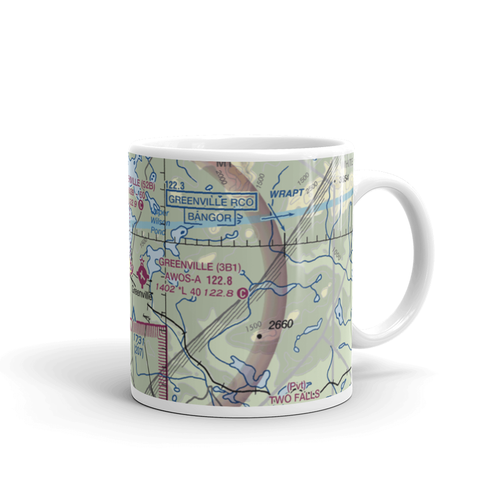 Greenville Forestry Seaplane Base (ME30) VFR Sectional  Mug 