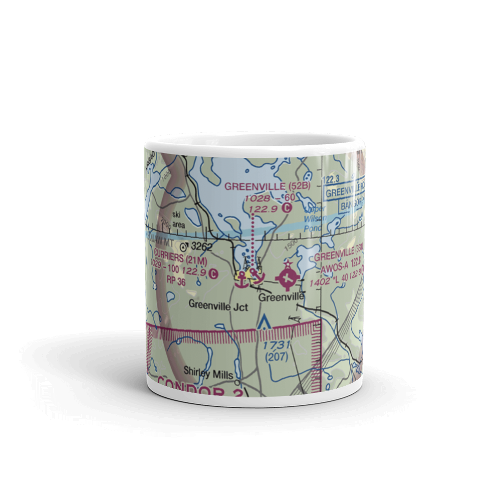 Greenville Forestry Seaplane Base (ME30) VFR Sectional  Mug 