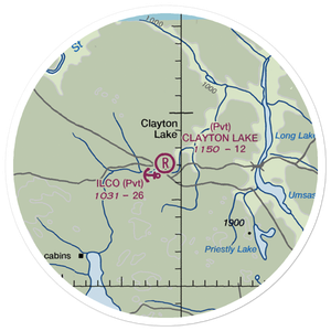 Clayton Lake Strip (ME19) VFR Sectional Sticker (20 mile)