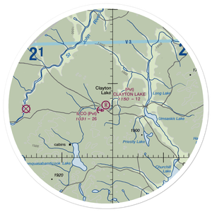 Clayton Lake Strip (ME19) VFR Sectional Sticker (30 mile)