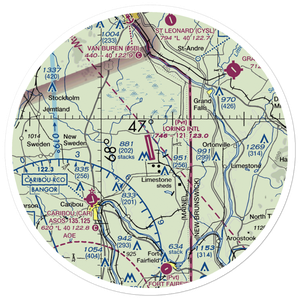 Loring International Airport (ME16) VFR Sectional Sticker (30 mile)