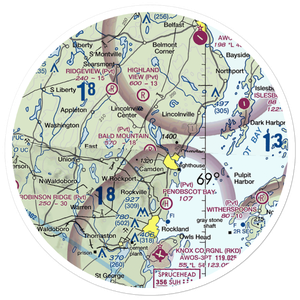 Bald Mountain Airport (ME14) VFR Sectional Sticker (30 mile)