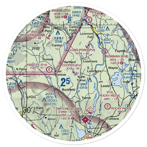 Cooper Seaplane Base (ME11) VFR Sectional Sticker (30 mile)