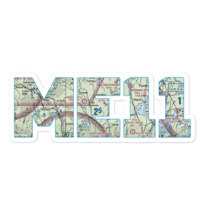 Cooper Seaplane Base (ME11) VFR Sectional Sticker