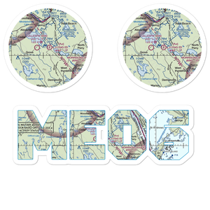 Flying Ed Airport (ME06) VFR Sectional Sticker Pack