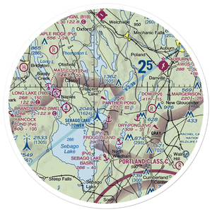 Crescent Lake Seaplane Base (ME01) VFR Sectional Sticker (30 mile)