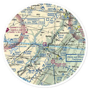 Moran Field (MD99) VFR Sectional Sticker (30 mile)