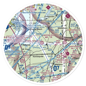 Hexton Farms Airport (MD93) VFR Sectional Sticker (30 mile)