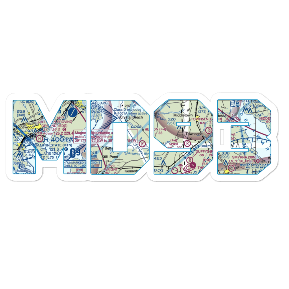 Hexton Farms Airport (MD93) VFR Sectional Sticker 