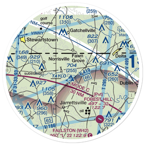 Links Airport (MD88) VFR Sectional Sticker (20 mile)