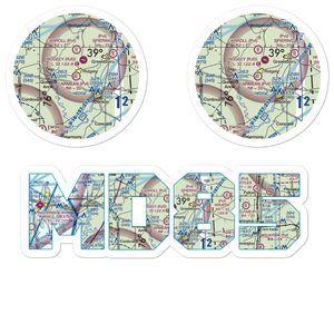 Carmean Airport (MD85) VFR Sectional Sticker Pack