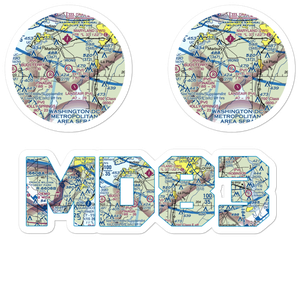Ty-Ti-To Airport (MD83) VFR Sectional Sticker Pack
