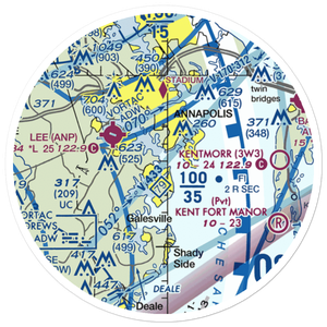South River Seaplane Base (MD81) VFR Sectional Sticker (20 mile)