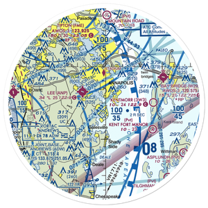 South River Seaplane Base (MD81) VFR Sectional Sticker (30 mile)