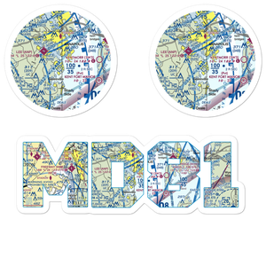 South River Seaplane Base (MD81) VFR Sectional Sticker Pack