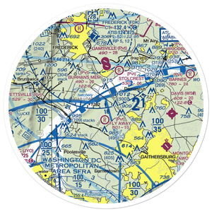 Flying M Farms Airport (MD77) VFR Sectional Sticker (30 mile)