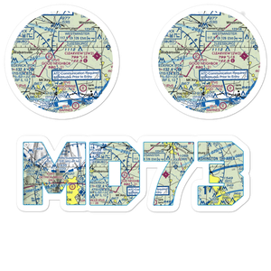 Happy Landings Farm Airport (MD73) VFR Sectional Sticker Pack