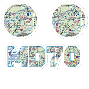 Flying Acres Airport (MD70) VFR Sectional Sticker Pack