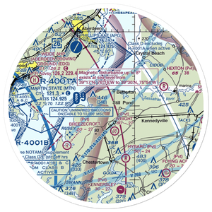 Harris Airport (MD69) VFR Sectional Sticker (30 mile)