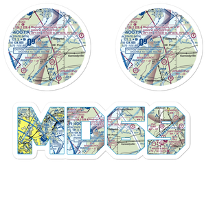 Harris Airport (MD69) VFR Sectional Sticker Pack