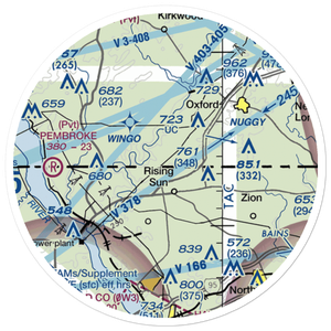 Lynch's Landing Airport (MD61) VFR Sectional Sticker (20 mile)