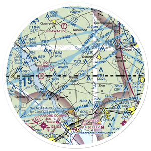 Lynch's Landing Airport (MD61) VFR Sectional Sticker (30 mile)