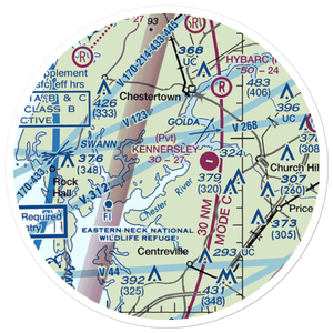 Silver Hill Airport (MD59) VFR Sectional Sticker (20 mile)