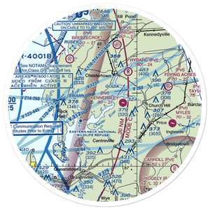 Silver Hill Airport (MD59) VFR Sectional Sticker (30 mile)