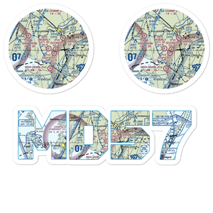 Beverly Airport (MD57) VFR Sectional Sticker Pack