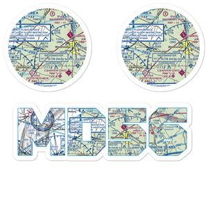 Three J Airport (MD56) VFR Sectional Sticker Pack