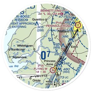 Mac Kinnis Airport (MD53) VFR Sectional Sticker (20 mile)