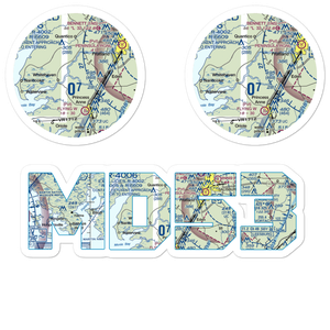 Mac Kinnis Airport (MD53) VFR Sectional Sticker Pack