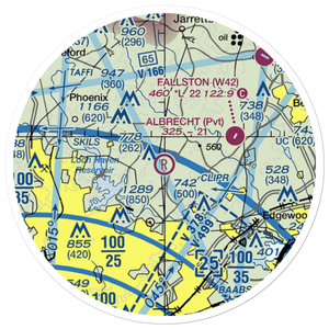 Albrecht Airstrip (MD48) VFR Sectional Sticker (20 mile)