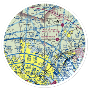 Albrecht Airstrip (MD48) VFR Sectional Sticker (30 mile)