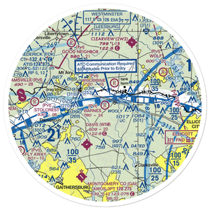 Barnes Airport (MD47) VFR Sectional Sticker (30 mile)