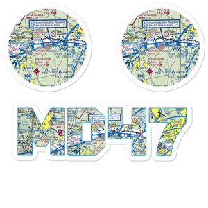 Barnes Airport (MD47) VFR Sectional Sticker Pack