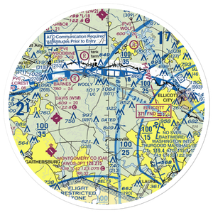 Glenair Airport (MD46) VFR Sectional Sticker (30 mile)