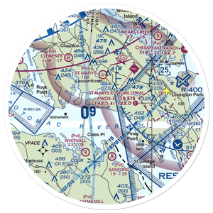 Hampton Airport (MD45) VFR Sectional Sticker (30 mile)