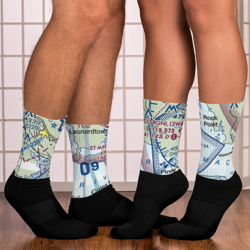 Hampton Airport (MD45) VFR Sectional Socks 