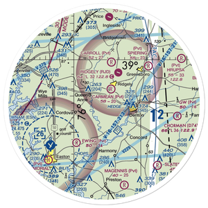 Gary Field (MD41) VFR Sectional Sticker (30 mile)