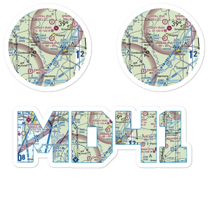 Gary Field (MD41) VFR Sectional Sticker Pack