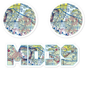 Buds Ferry Airport (MD39) VFR Sectional Sticker Pack