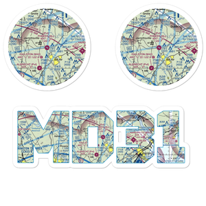 Forest Hill Airport (MD31) VFR Sectional Sticker Pack
