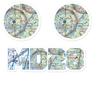 Ewing Airport (MD28) VFR Sectional Sticker Pack