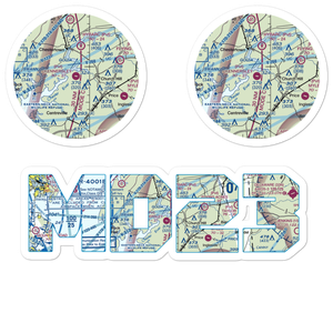 Kennersley Airport (MD23) VFR Sectional Sticker Pack