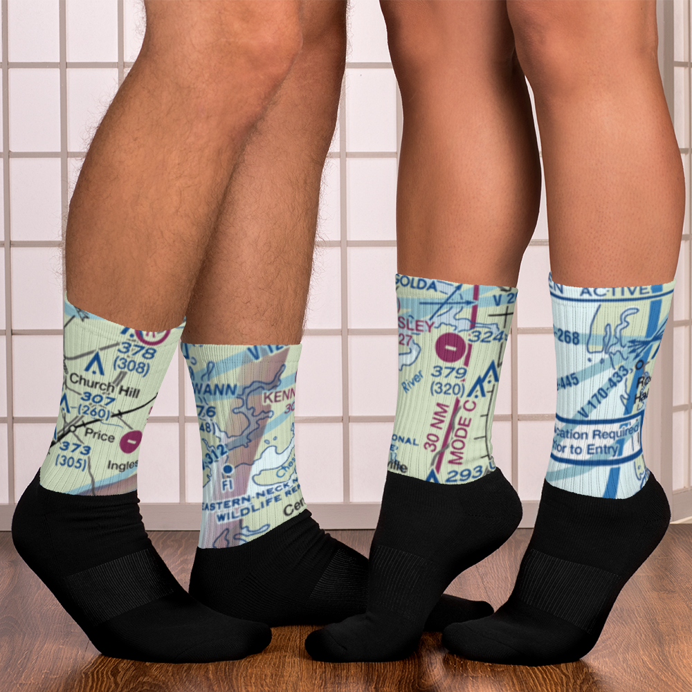 Ashland Landing Farm Airport (MD21) VFR Sectional Socks 